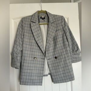 DKNY Women's Checkered Blazer